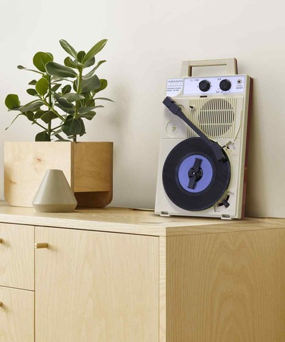 ANABAS audio GP-N3R Nostalgic Portable Vinyl Records Player LP NEW - Picture 12 of 15