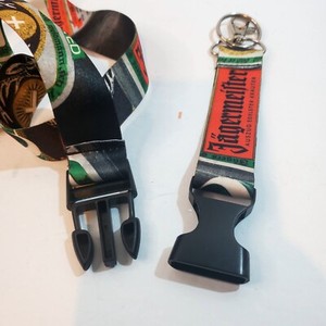 Jagermeister Lanyard Detachable Key Ring/ID Clip Wide Soft Fabric