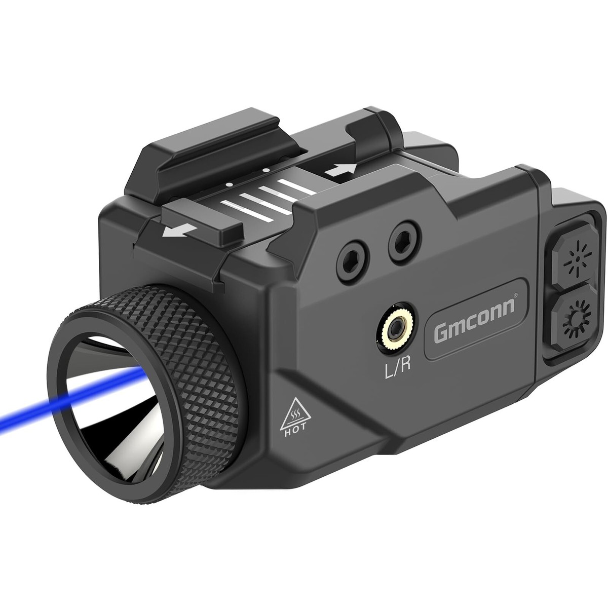 Gmconn Green Red Blue Laser LED Light Combo, Rechargeable Tactical