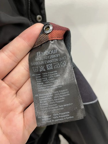 Barbour Evanton Quilted Jacket With Leather Insert Size M - Picture 4 of 6