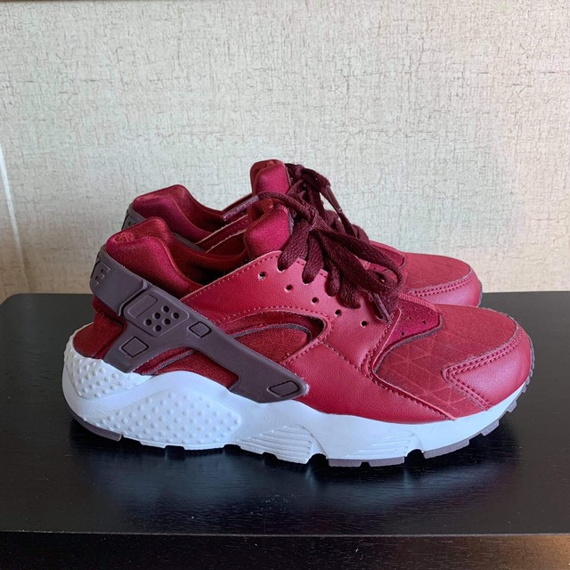 Nike Huarache Run TU Shoes Red Burgundy 