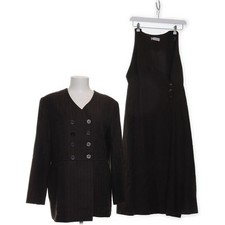 Margit Menia, Set, Größe: 38, Grau, Fischgräte #BdE