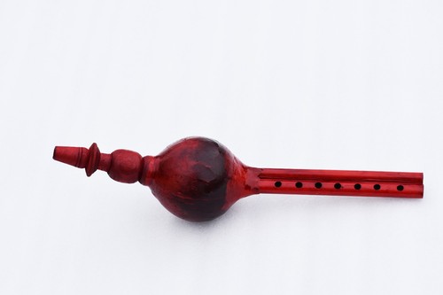 Snake Charmer, Handmade Coconut Snake Charmer Flute / Been Pungi with Free Bag