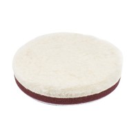 Polierpad Wolle 125Mm Amio Medium Klett FüR Autolack & Wachs Anwendung
