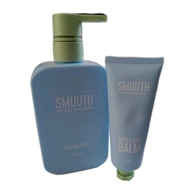 SMUUTH - Night Yasmin Shower Gel (450ml) & Hand/Body Balm (75ml) Pflegeset 