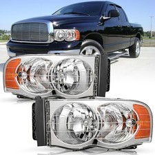 Headlight Assembly Fit For 02-05 Dodge Ram 1500 2500 3500 Pickup Replacement
