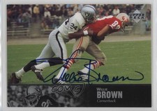 1997 Upper Deck NFL Legends Auto Willie Brown #AL-26 Auto HOF k2s