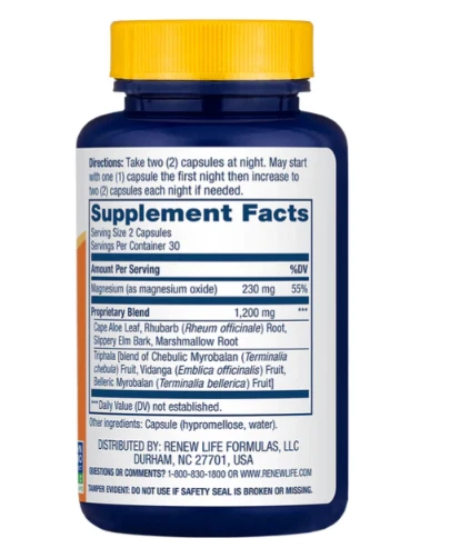 Fórmula Cleanse More Overnight | 60 cápsulas vegetarianas | de Renew Life Foto 2 de 4