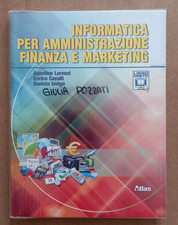 LIBRO Scuola INFORMATICA PER AMMINISTRAZIONE FINANZA E MARKETING Atlas