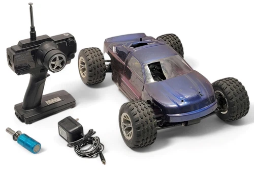 HPI RACING NITRO STAR 15 FE 1:10 GAS PURPLE ALUMINUM CHASSIS CUSTOM RC TRUCK