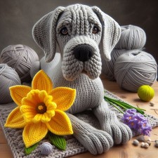 Luxury Great Dane Birthday Card - Blank Inside DAF