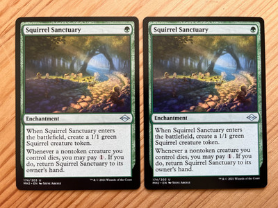 MTG Magic 2x Squirrel Sanctuary (Modern Horizons 2) M/NM Eng