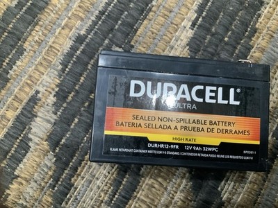 Duracell DURHR12-9FR 12 VOLT 9 AMP HOUR 32WPC BATTERY