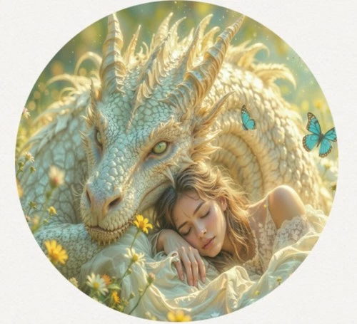 Hayleybug 1/2 oz Dragon of a Thousand Dawns silver Round w/ COA POP 15