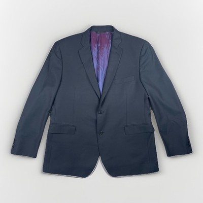 Saks Fifth Avenue RED Label Wool Blazer 46R Made In Italy Zegna Cloth
