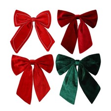 Christmas Bow Christmas Decoration Decorative Creative Soft Craft Bowknot Velvet