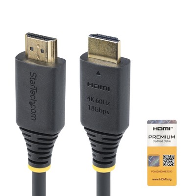 StarTech.com 2m (6.6ft) Premium Certified High Speed HDMI Cable, 4K 60Hz/1440p 1
