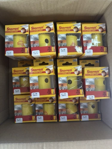 19PC DEAL, NEW Starrett - FCH0178 Fast Cut Bi-Metal Hole-saw 48mm 1 7/8” 