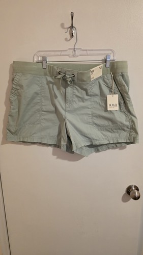 A.N.A. Mid Rise Shorts Damen 16W mintgrün Strand Urlaub Resort Kreuzfahrt neu mit Etikett