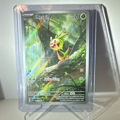 Nintendo Pokemon TCG Chespin 087/086 chaos rising IR Holo English 70 HP