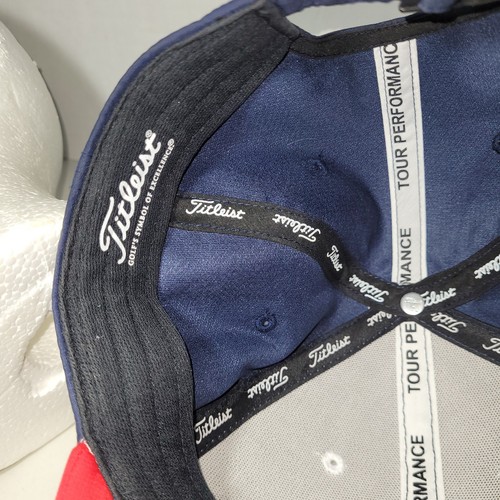 Titleist Tpc Twin Cities Strap Back Mütze rot weiß blau USA - Bild 8 von 9