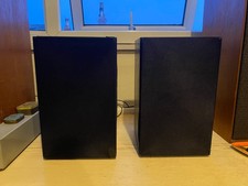 1x BLOWN BASS - Linn Tukan Mk1 Black Bookshelf Vintage Speakers HiFi