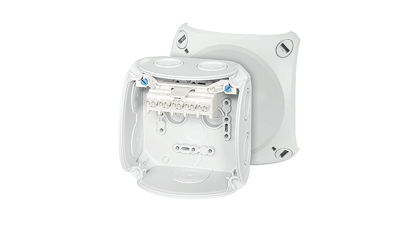 Junction Box 104x104x70 5x2.5mm² CU IP66 GLUE CASE DK 0402 GZ