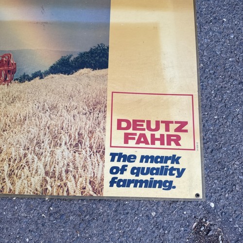 DEUTZ FAHR Genuine Vintage Agricultural Machinery Dealership Farming Sign - Picture 2 of 4