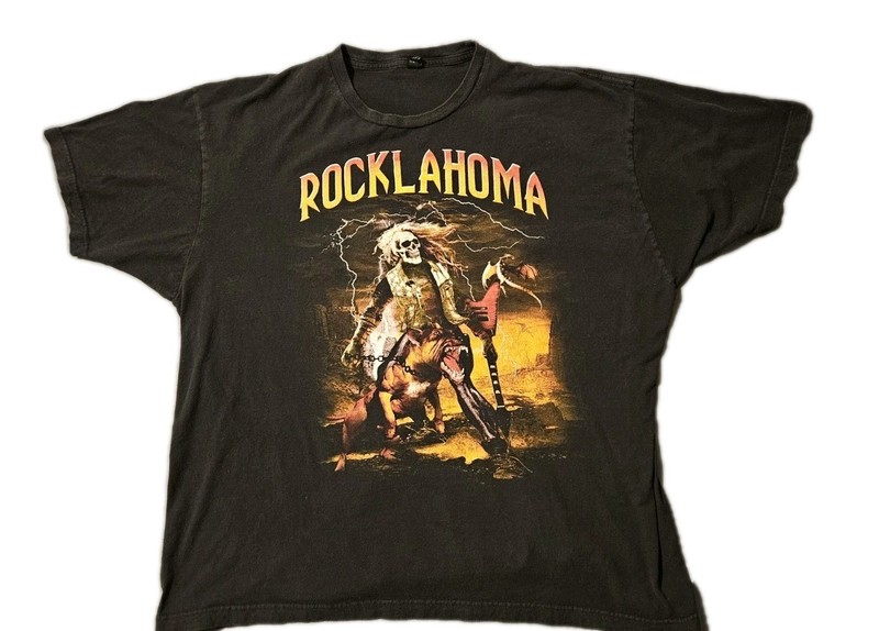 Rocklahoma 2014 Mens 2xl XXL Death Punch Staind Kid Rock Deftones Twisted Sister