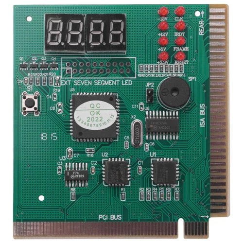 PC Motherboard Diagnostic Card 4-Digit PCI/ISA POST Code Analyzer Z1W87672