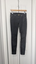7 For All Mankind Women's Size 27 Skinny Jeans Black Ankle