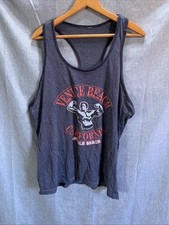 Vintage Venice Beach Muscle Beach Shirt Mens Black Bodybuilding Gym USA 90s