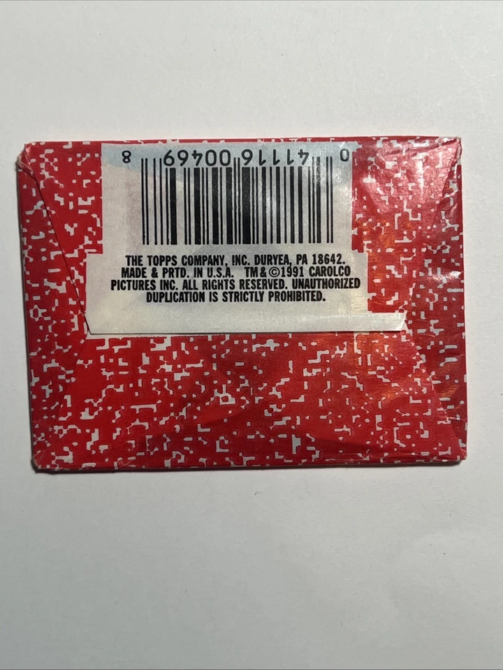 Topps 1991 Terminator 2 T2 Judgement Day Sticker Pack Unopened - Image 2 of 2