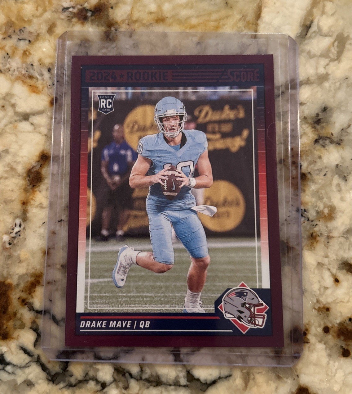 2024 Score Rookies Drake Maye #303 Purple (RC)