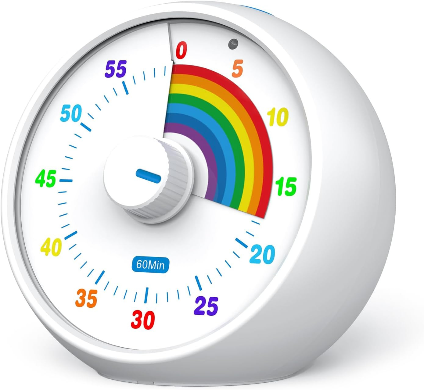 Timer da cucina digitale magnetico, timer per uova, timer da cucina rotante, cronometro con conto alla rovescia fino a 99 minuti, sveglia da cucina per cucinare, cuocere e imparare lo sport, bianco