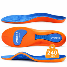 Orthotic Insoles For Arch Support Plantar Fasciitis Flat Feet Gel Heel Back Pain