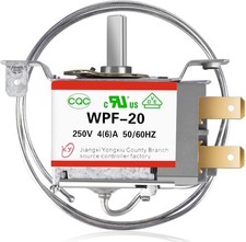 Mini Fridge Thermostat, Universal WPF-20 Freezer Thermostat Controller 2pin / Co