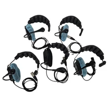 Lot of 5x Telex RTS 64438 Audiocom Single Sided Intercom Headset