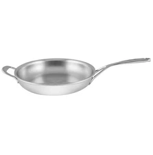 Demeyere Atlantis 11-inch, 18/10 Stainless Steel, Proline Fry Pan With Helper Ha