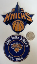  2 -NEW YORK KNICKS VINTAGE STYLE EMBROIDERED IRON ON PATCHES. 3  x 3   4  x4  