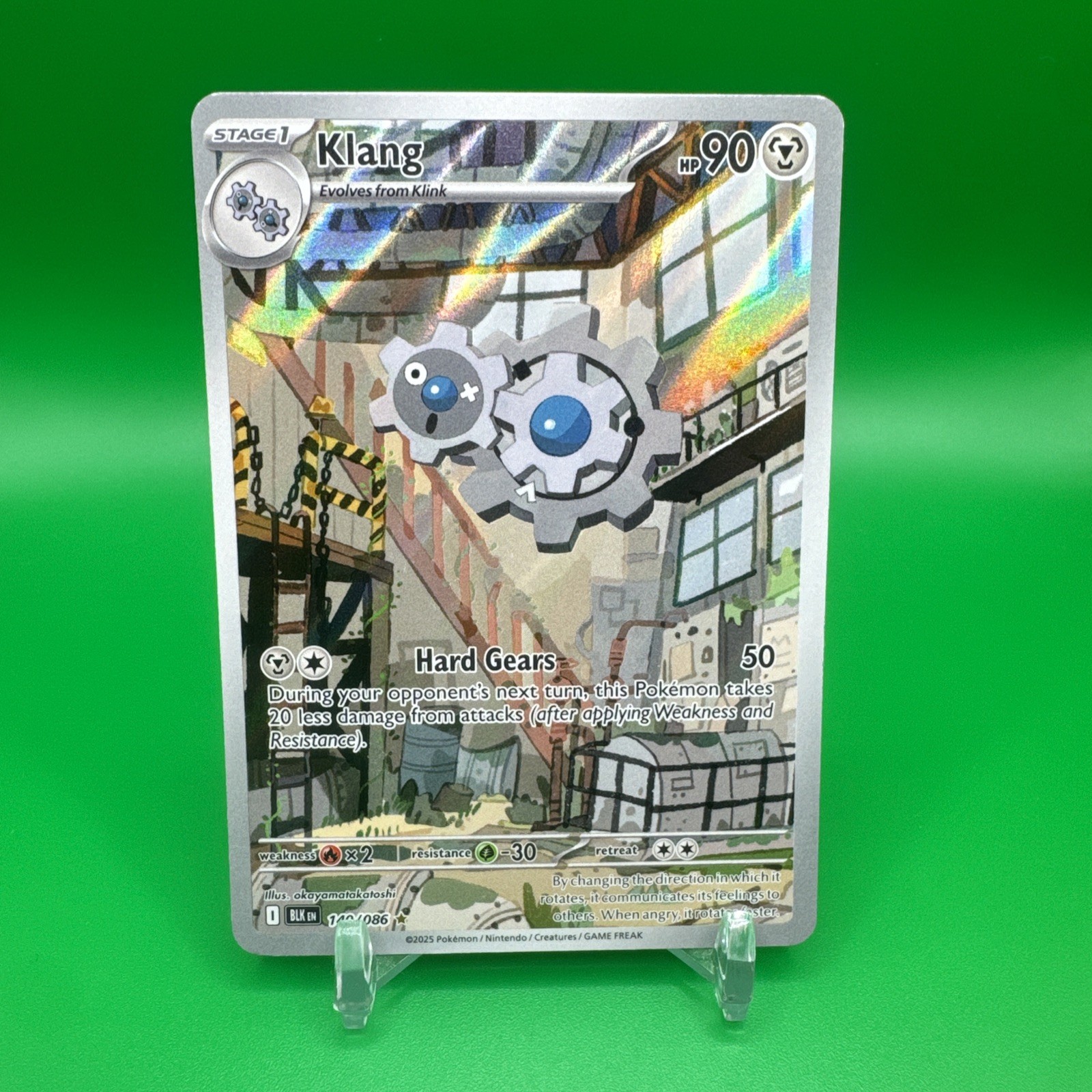 Klang 140/086 Illustration Rare Black Bolt Pokemon TCG Pack Fresh NM