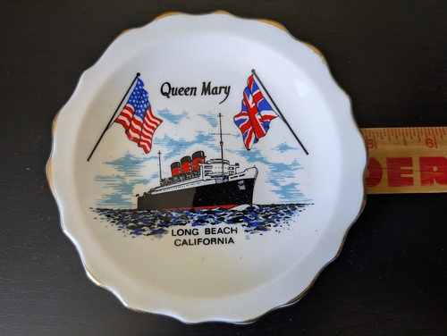 ~ 1971 ~ Queen Mary SoCal ~ 4-1/2" Schmuckschale ~ Gedenkausgabe zur Eröffnung - Bild 3 von 5