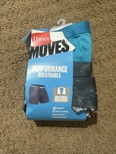 Hanes Moves Boys Boxer Briefs Medium 8-10 4 Pack Breathable X-Temp Damaged Box