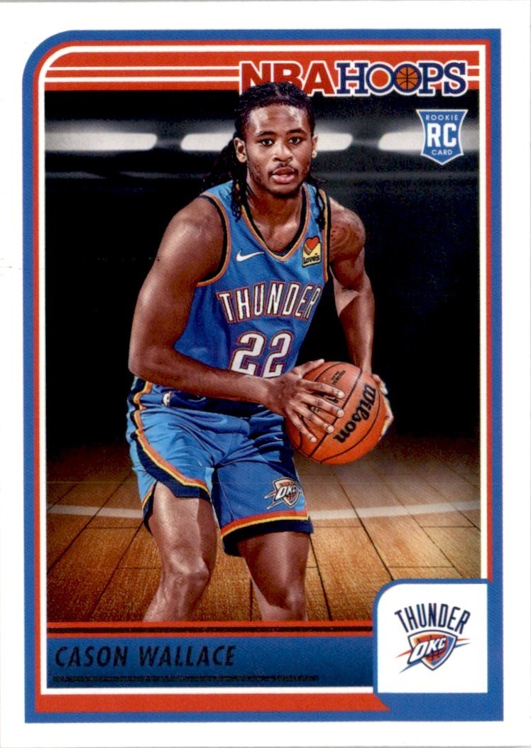 Cason Wallace 2023-24 Hoops RC #252 Oklahoma City Thunder