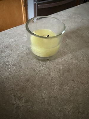 Partylite Replacement Glass Cup VGUC comes with remaining wax