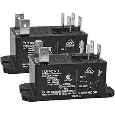 Power Relay 6-1393211-9 (Pack of 2) - 12VDC, 30A General Purpose High Power PCB,