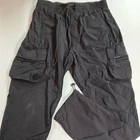 REPRESENT 247 Pant Mens Large Black Nylon Cargo Pants (L) (Fits 33-35" Waist)