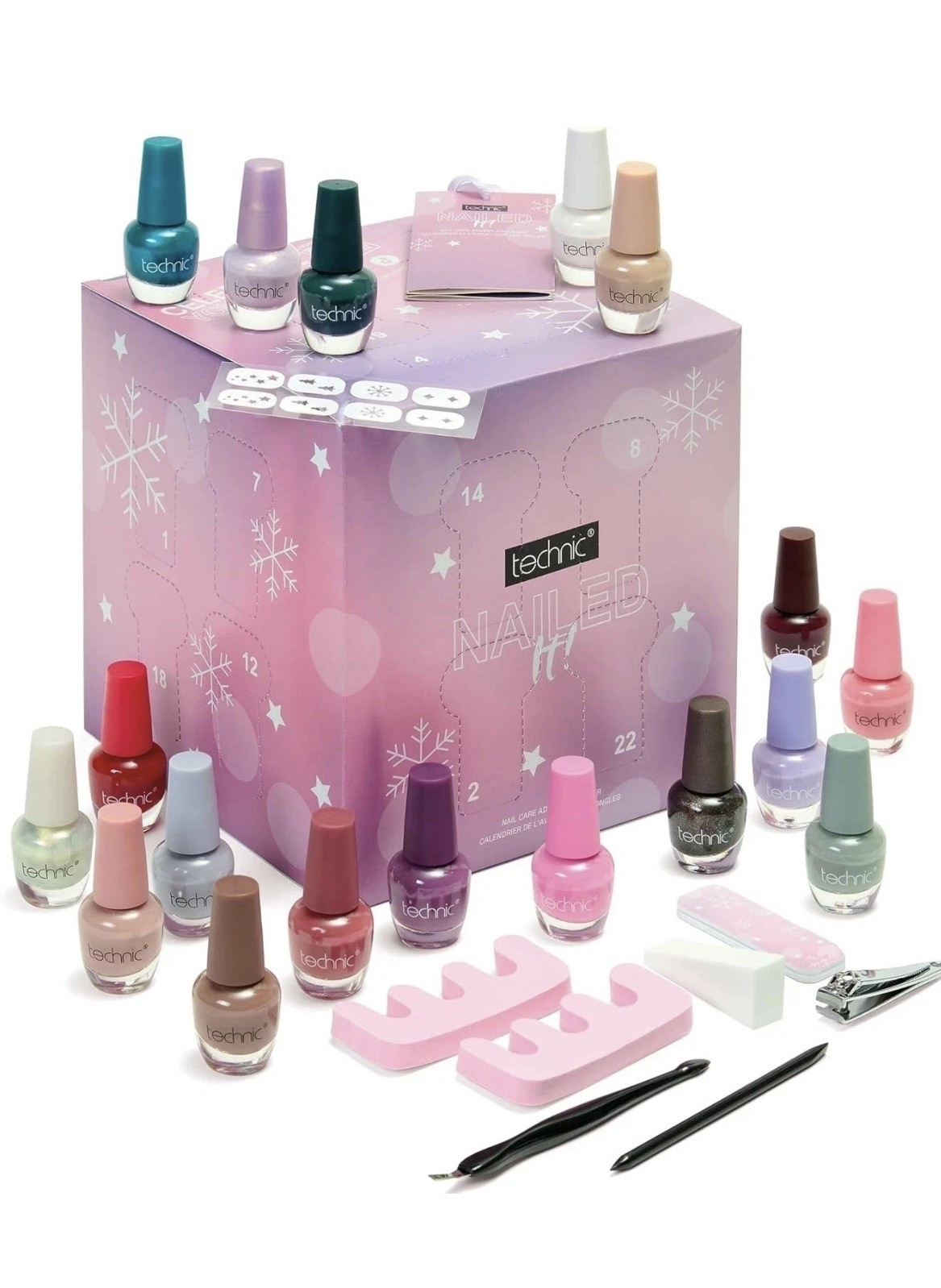 Technic  Advent Calendar Nail Varnish Polish Xmas Gift Set Makeup