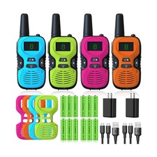 Walkie Talkies for Kids - Rechargeable 4 Pack: Walky Talky for Kids... Fast Ship