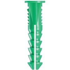 Cobra Anchors 197S Screw Anchor, #12-14 Thread, 1-1/2 in L, Polyethylene, 200 lb